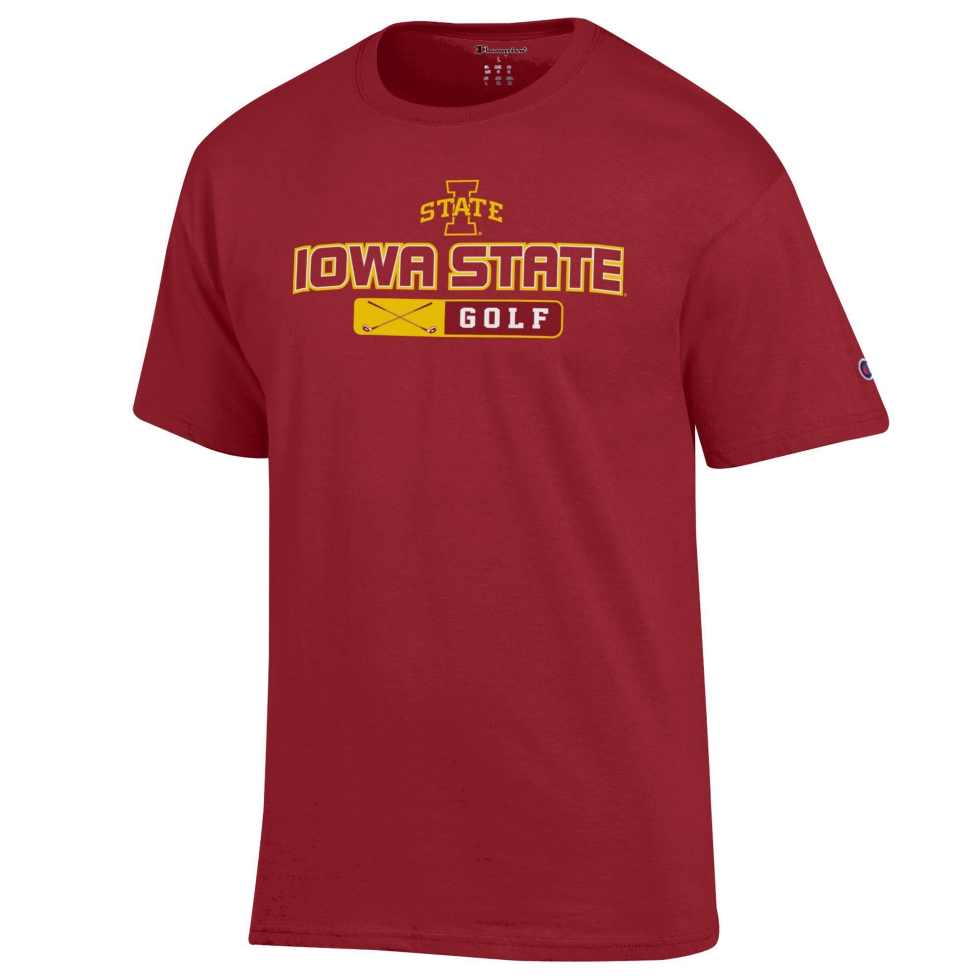 Champion Iowa State Golf Cardinal T shirt